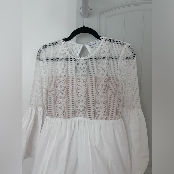 Endless Rose Bell Sleeve Mini Dress in White S - Picture 7 of 11